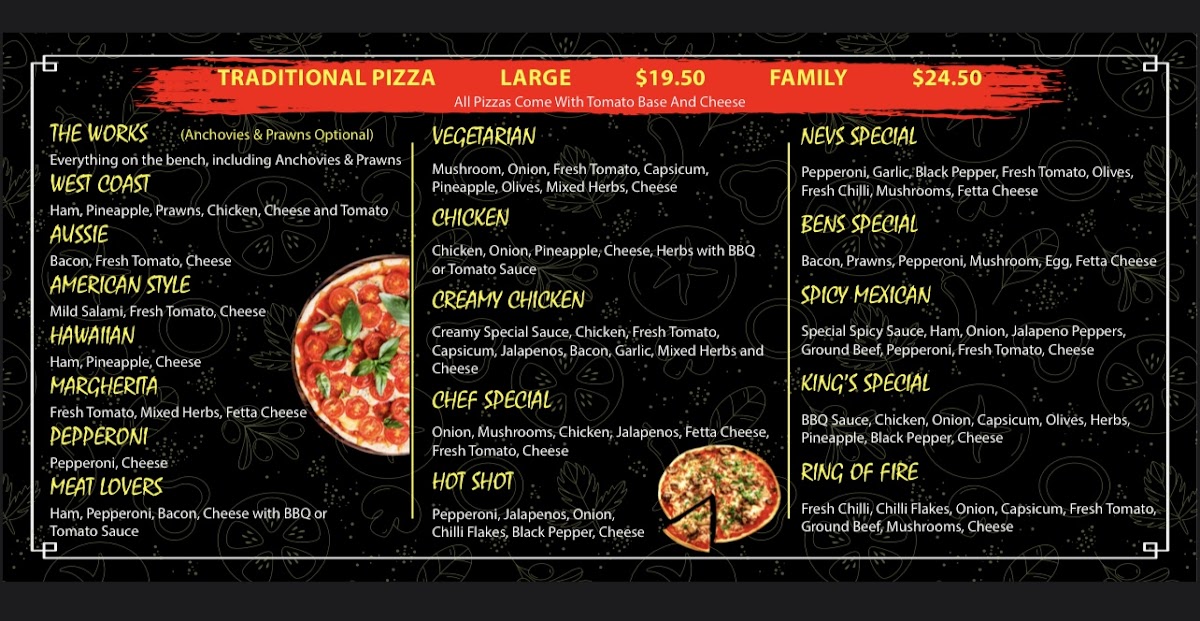 Menu Aveley Pizza And Kebab House-1